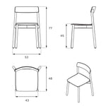 ARCHE chair / Black oak KRYSTIAN KOWALSKI