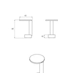 BOLD side table / Black TAMO