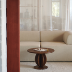 CITRUS LOW coffee table / Dark oak SYLVAIN WILLENZ