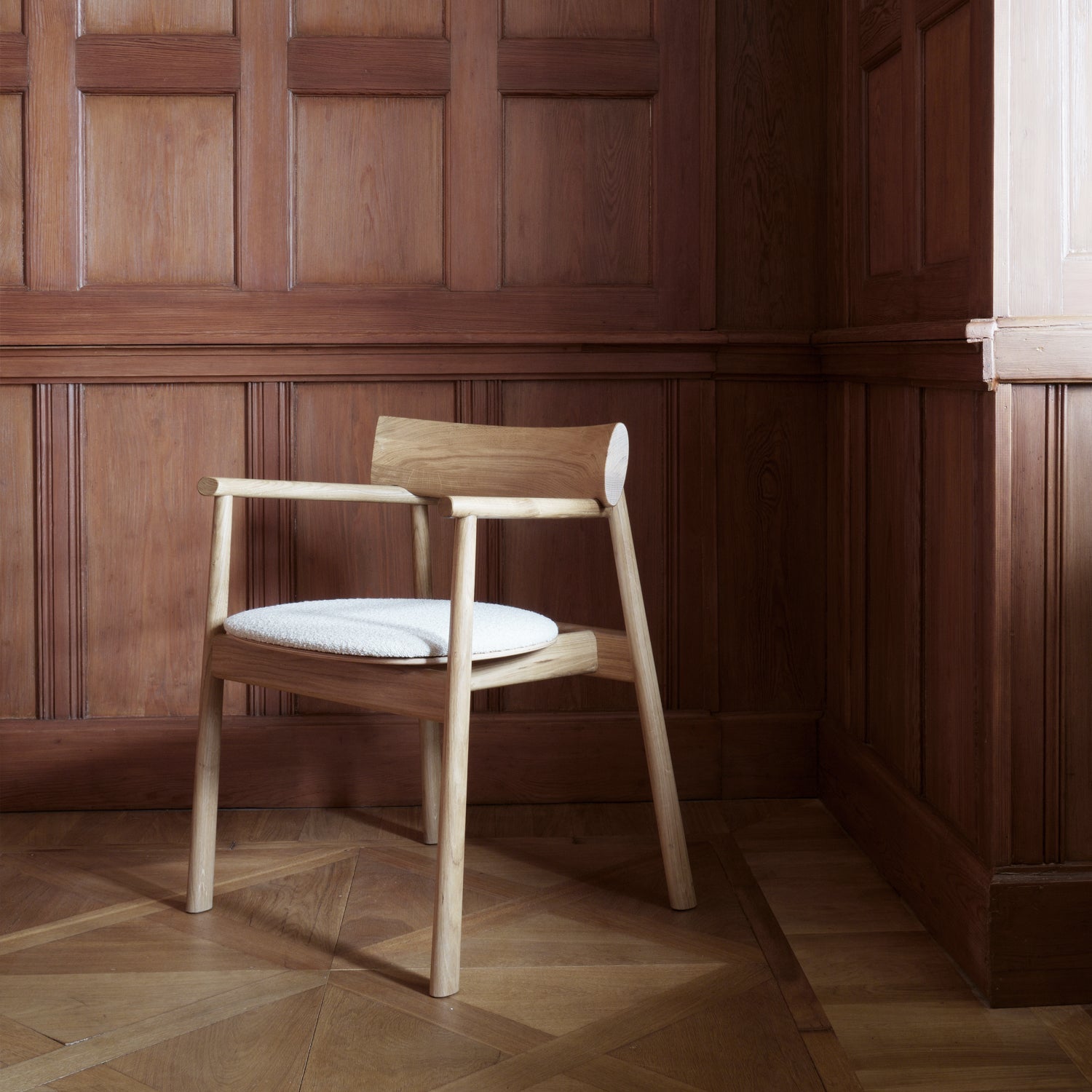 ELIPSA SOFT chair / Natur oak / Boucle sand TAMO