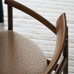 ELIPSA SOFT chair / Dark oak / Boucle sand TAMO