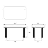 FILAR 160 table / Dark oak TAMO