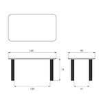 FILAR 160 table / Natur oak TAMO