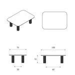 FILAR LOW coffee table / Natur oak Kenyon Yeh