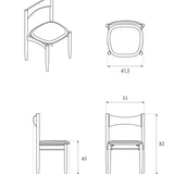 KEMI chair / Black oak TAMO