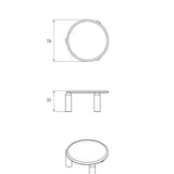 NEO LOW table / Cobalt ash TAMO