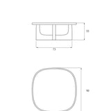 OLFO coffee table / Dark oak TAMO