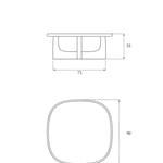 OLFO coffee table /  Black oak TAMO