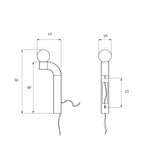 PALLIA wall lamp / Chrome TAMO