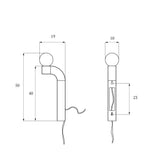 PALLIA wall lamp / Chrome TAMO