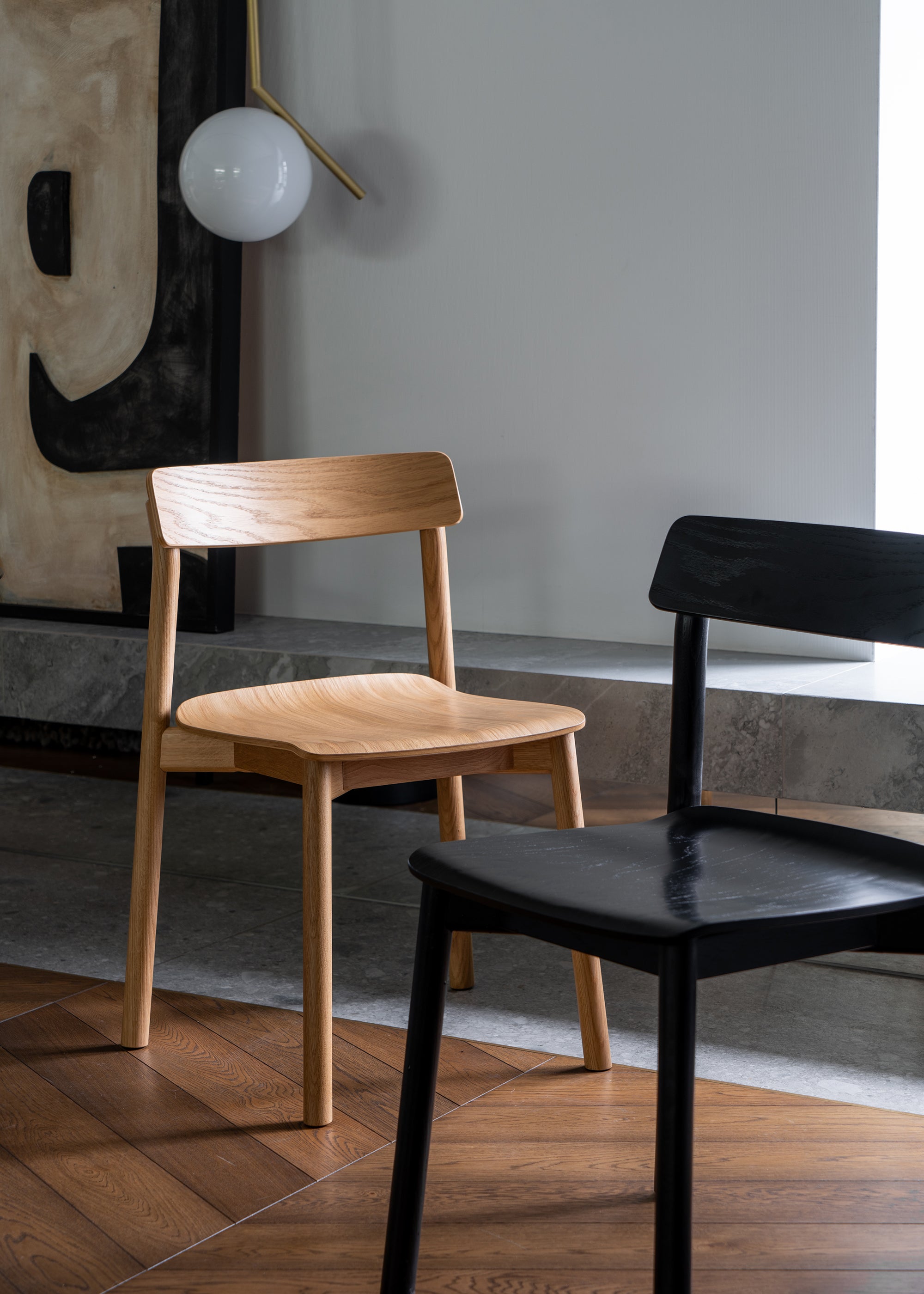 ARCHE chair / Black oak KRYSTIAN KOWALSKI