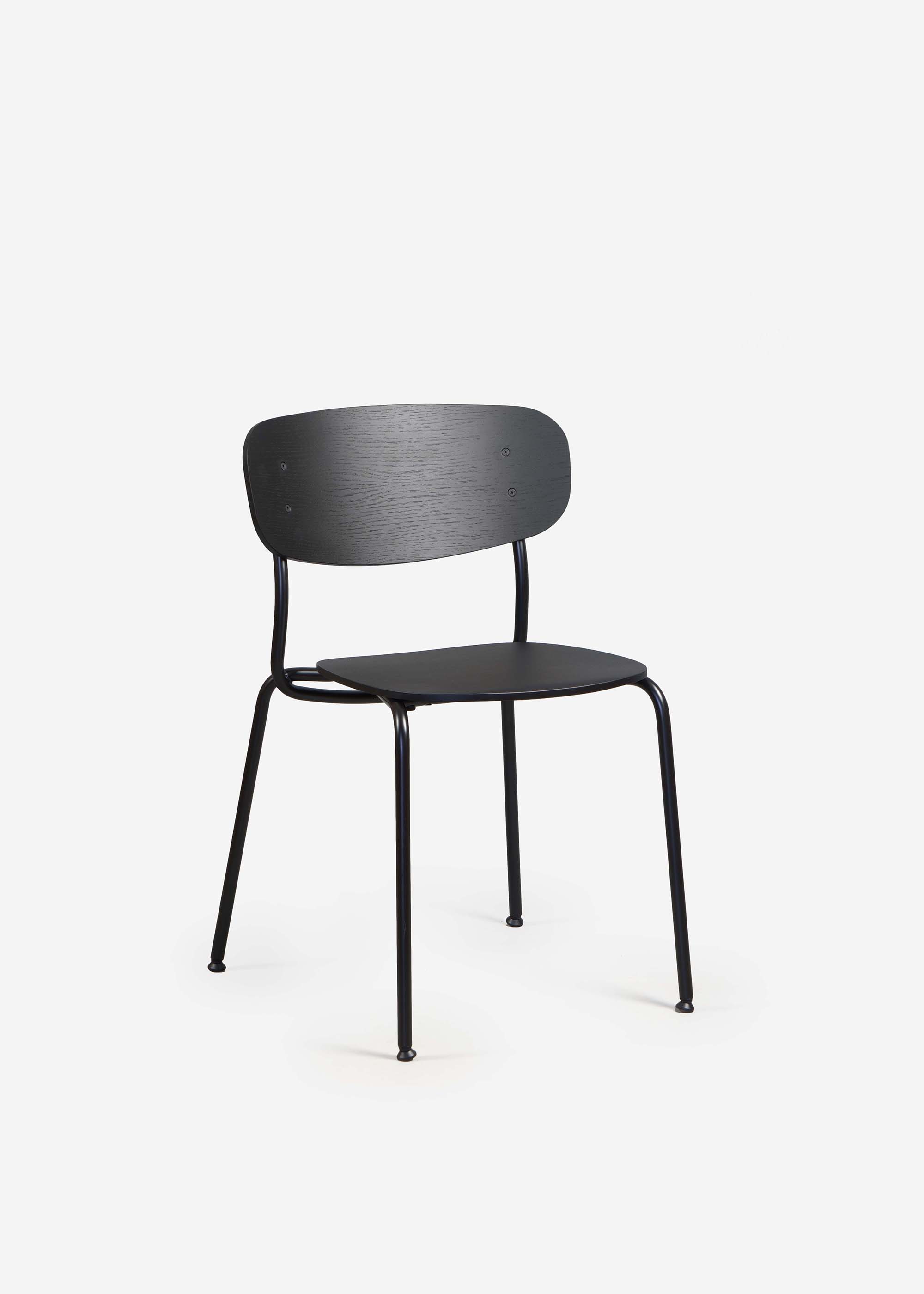 SPLOT chair / Black / Black oak MARCIN LASKOWSKI