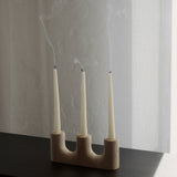TRILO candle holder / Travertine TAMO