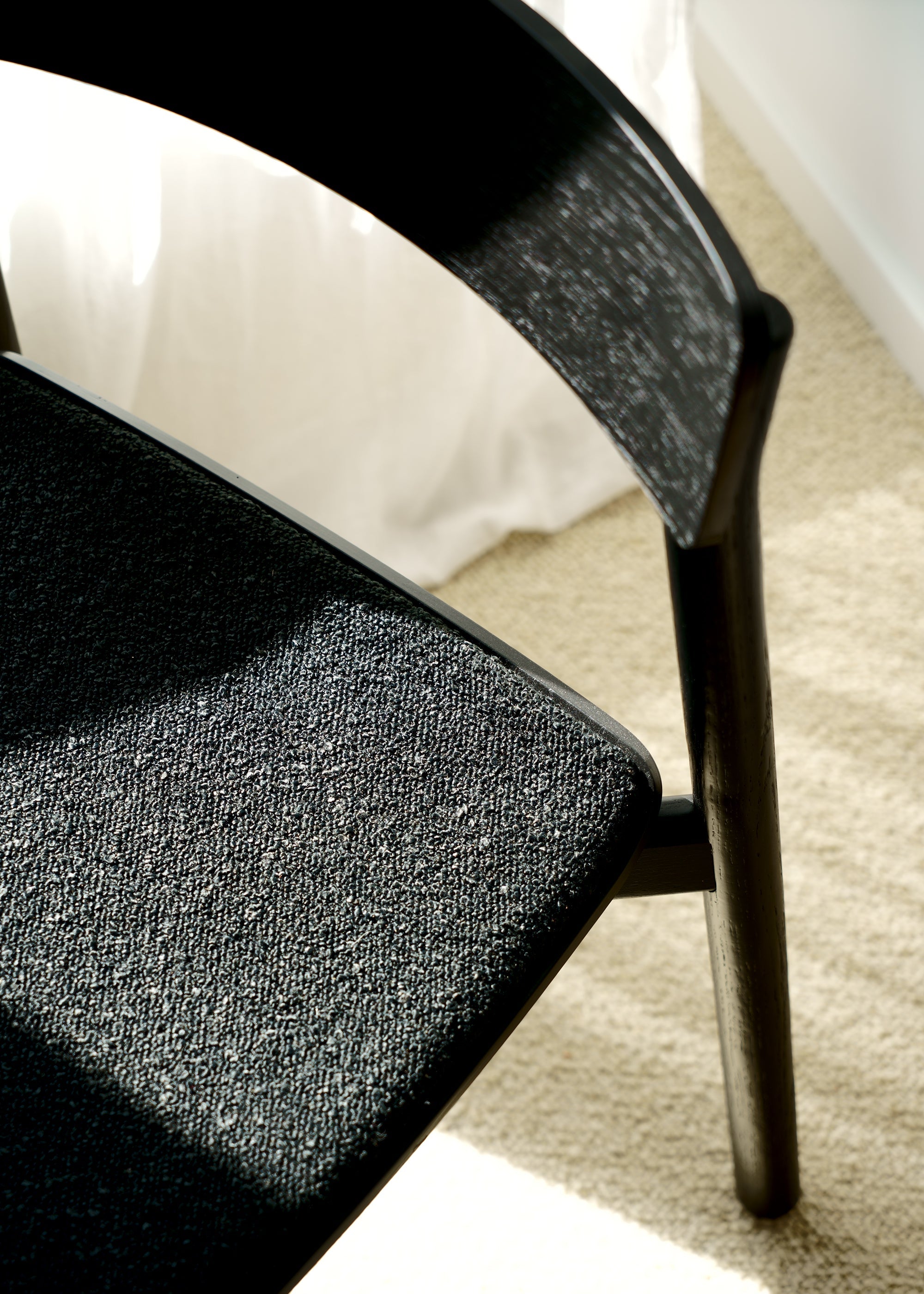 ARCHE SOFT chair / Black oak KRYSTIAN KOWALSKI