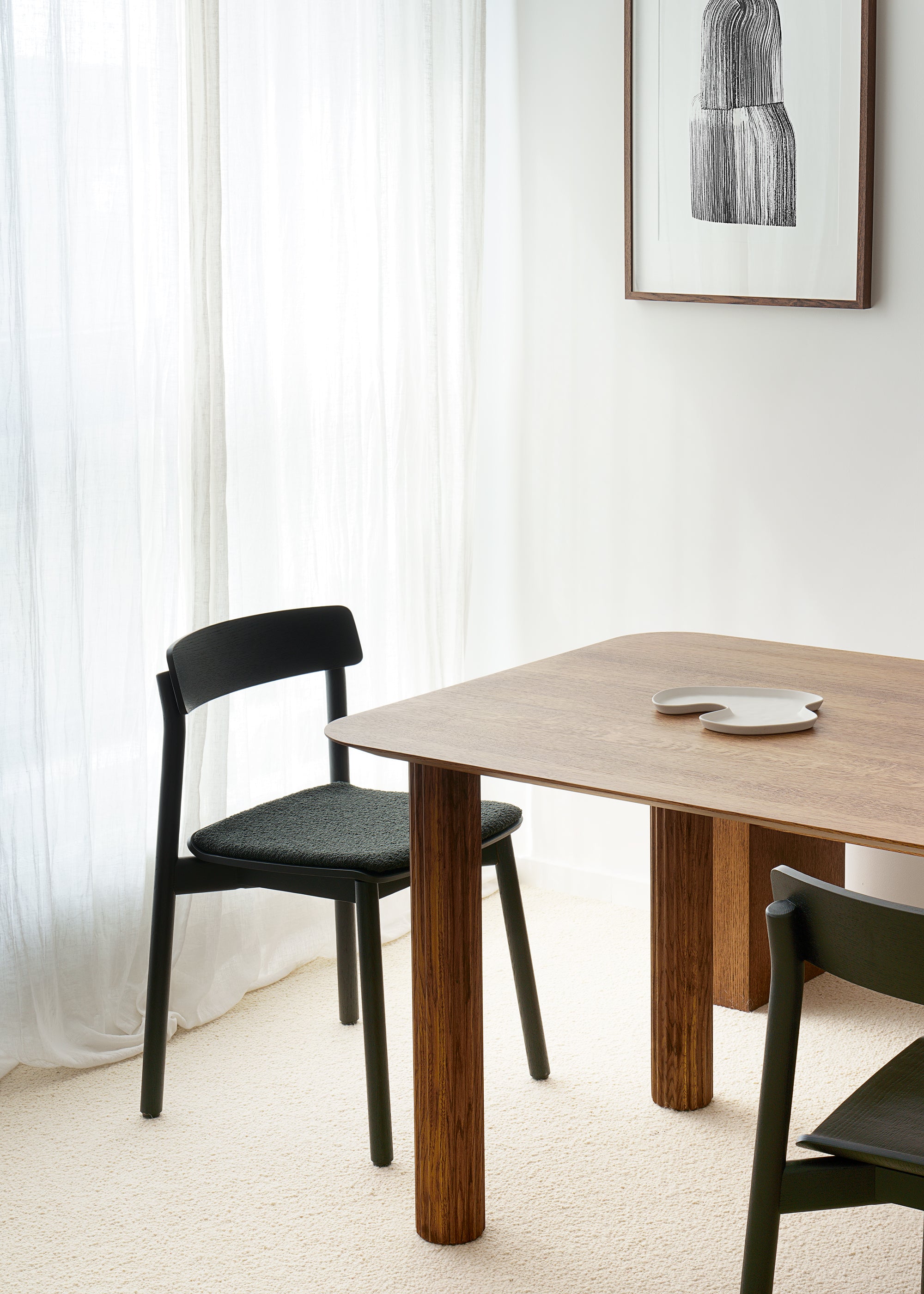 ARCHE SOFT chair / Black oak KRYSTIAN KOWALSKI