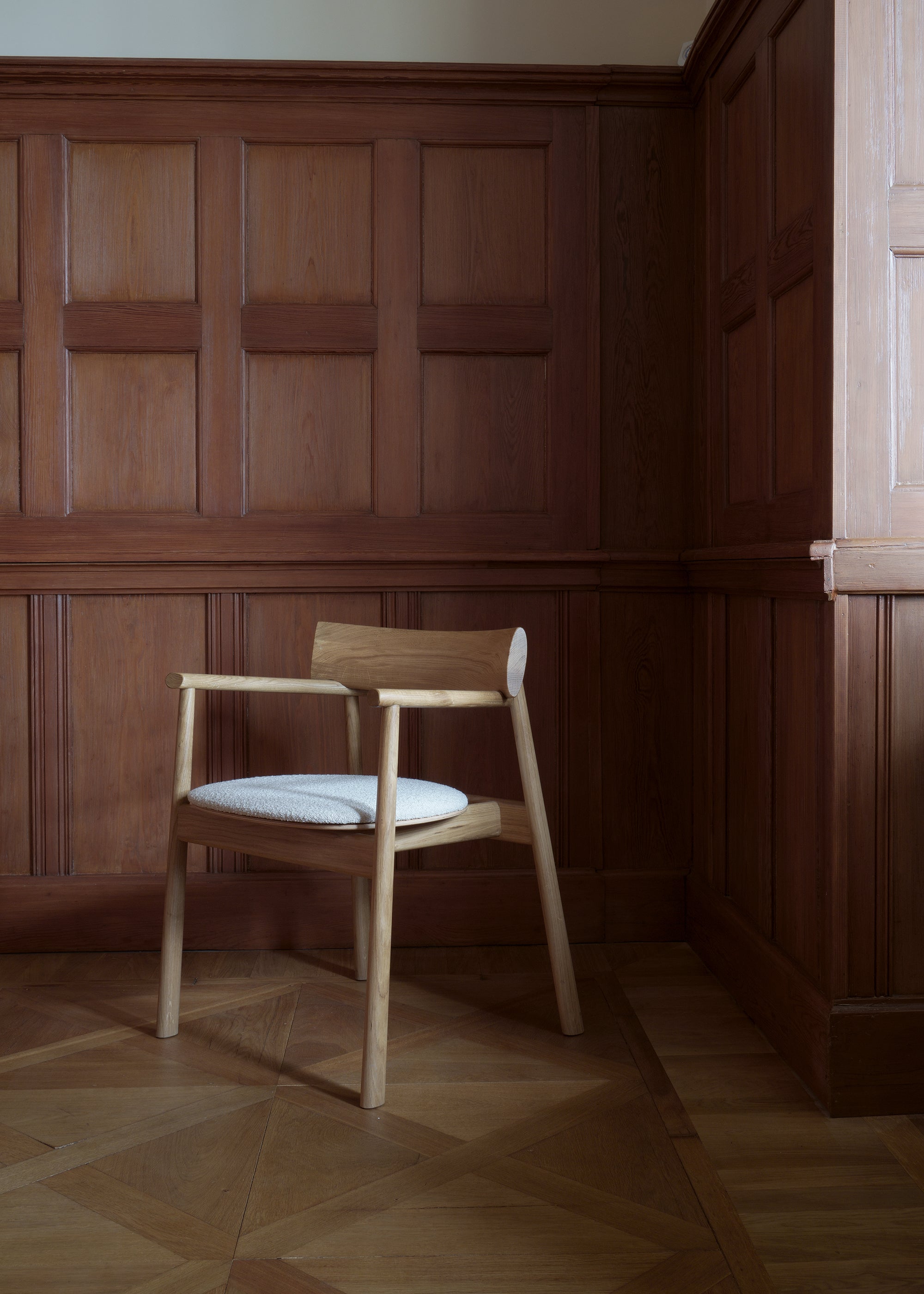 ELIPSA SOFT chair / Natur oak / Boucle sand TAMO