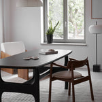 ELIPSA SOFT chair / Dark oak / Boucle sand TAMO