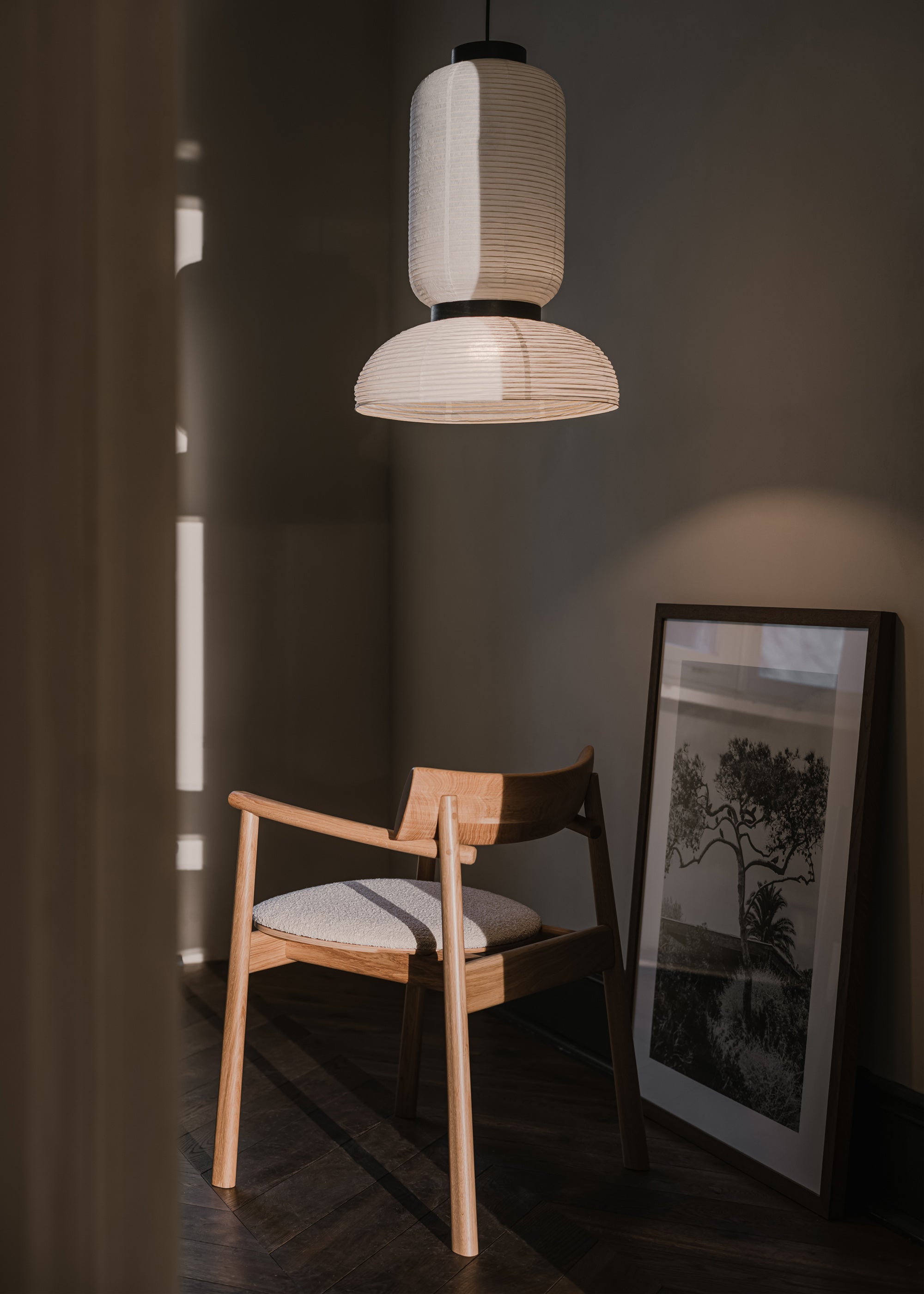 ELIPSA SOFT chair / Natur oak / Boucle sand TAMO