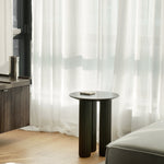 FILAR HIGH side table / Black ash Kenyon Yeh