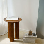 FILAR HIGH side table / Dark oak Kenyon Yeh