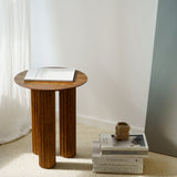FILAR HIGH side table / Dark oak Kenyon Yeh