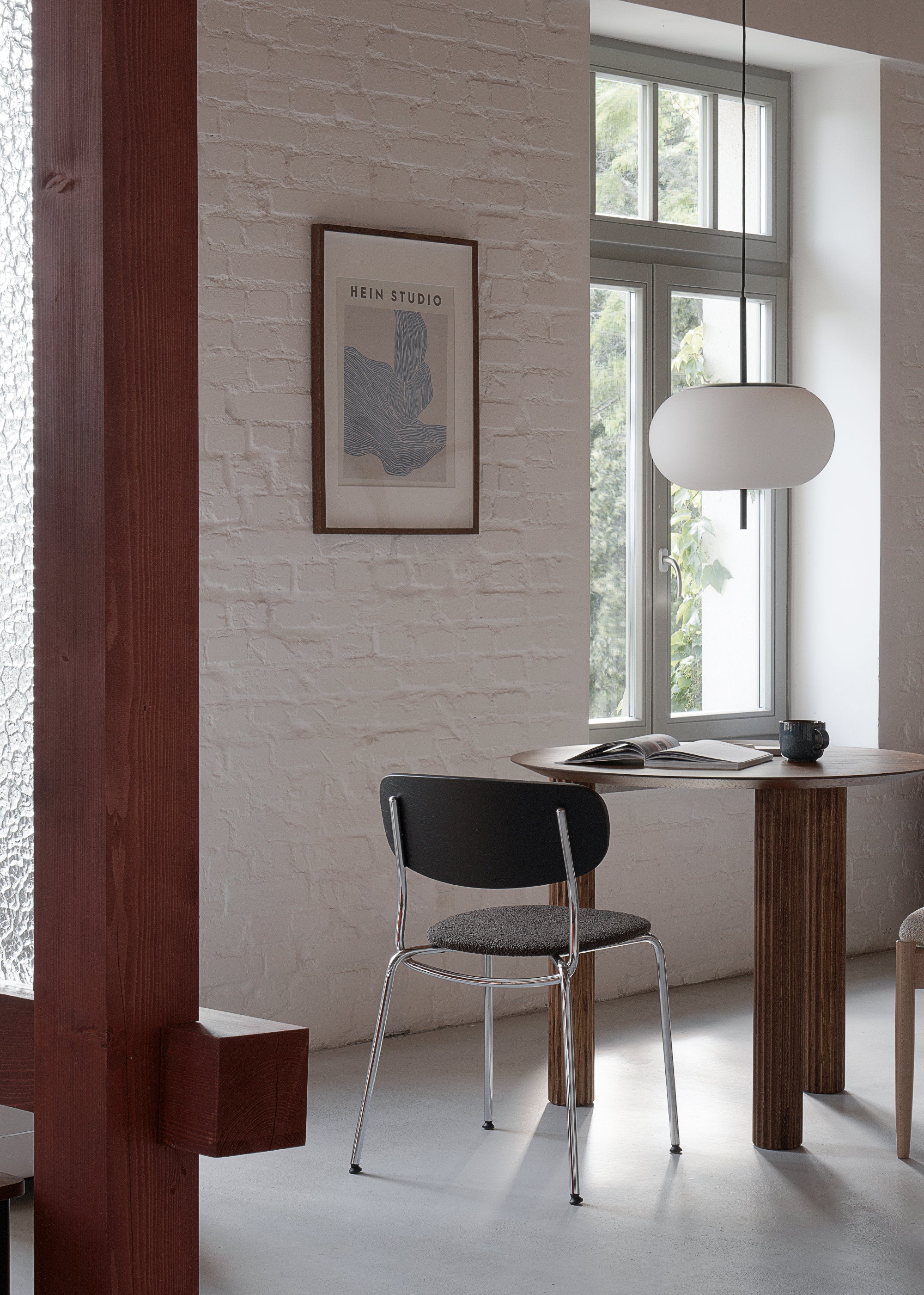 SPLOT SOFT chair / Chrome / Black oak MARCIN LASKOWSKI