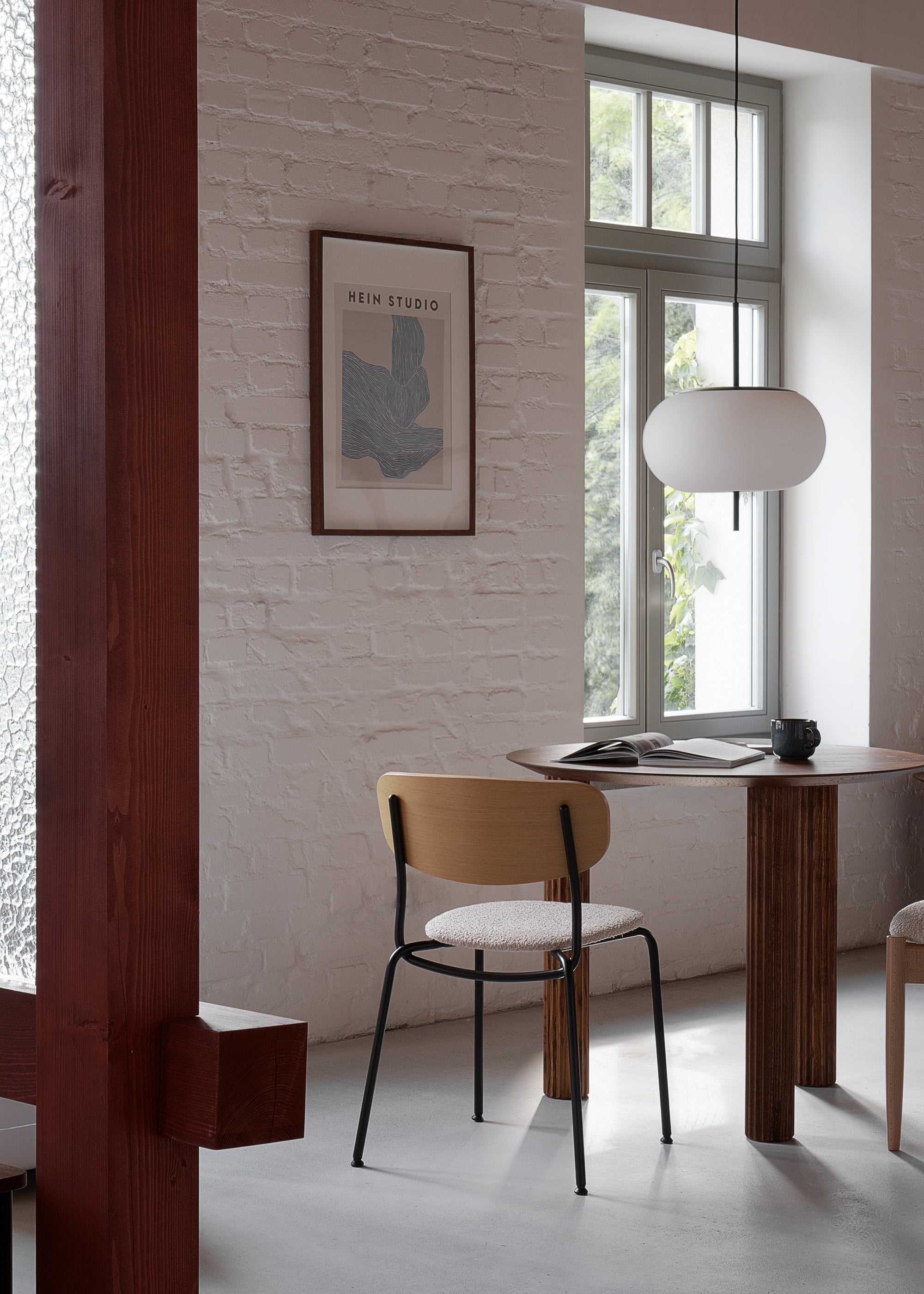 SPLOT SOFT chair / Black / Natur oak MARCIN LASKOWSKI