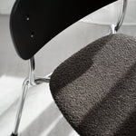 SPLOT SOFT chair / Chrome / Black oak MARCIN LASKOWSKI