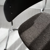 SPLOT SOFT chair / Chrome / Black oak MARCIN LASKOWSKI