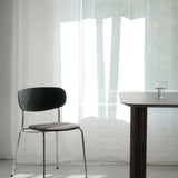 SPLOT SOFT chair / Chrome / Black oak MARCIN LASKOWSKI