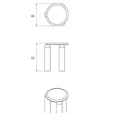 NEO HIGH table / Cobalt ash